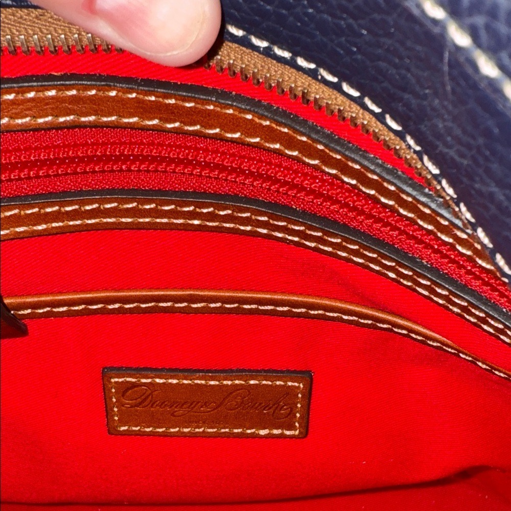 Dooney & Bourke Small Lexington Tote Midnight Blue Pebbled Leather R342 MD NEW - Picture 5 of 11